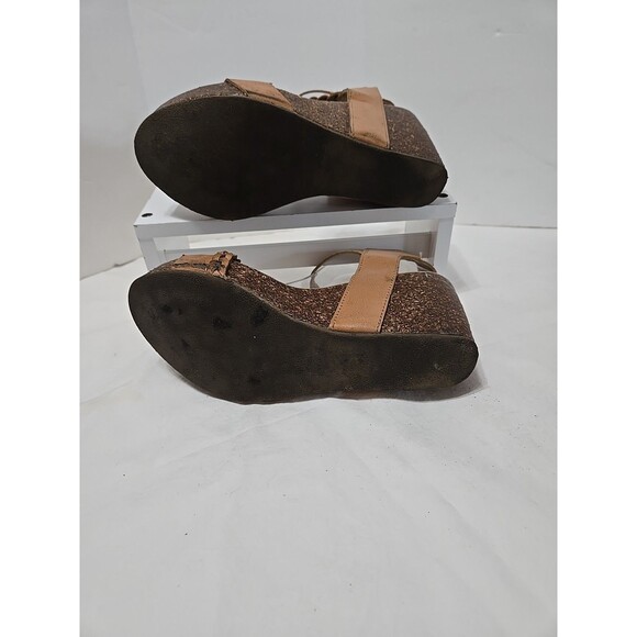 Blowfish Malibu Womens Wedge Strap-on Sandals Size 7 Heavan 2 Brown - Picture 8 of 8